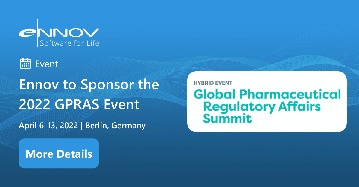 Read more about the article <span class="mnp-unread">Ennov to Sponsor the 2022 Global Pharmaceutical Regulatory Affairs Summit</span>