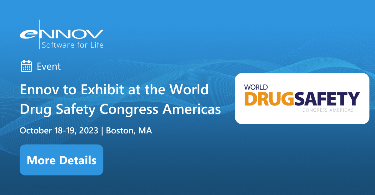 Read more about the article <span class="mnp-unread">Ennov to Exhibit at the World Drug Safety Congress Americas 2023</span>